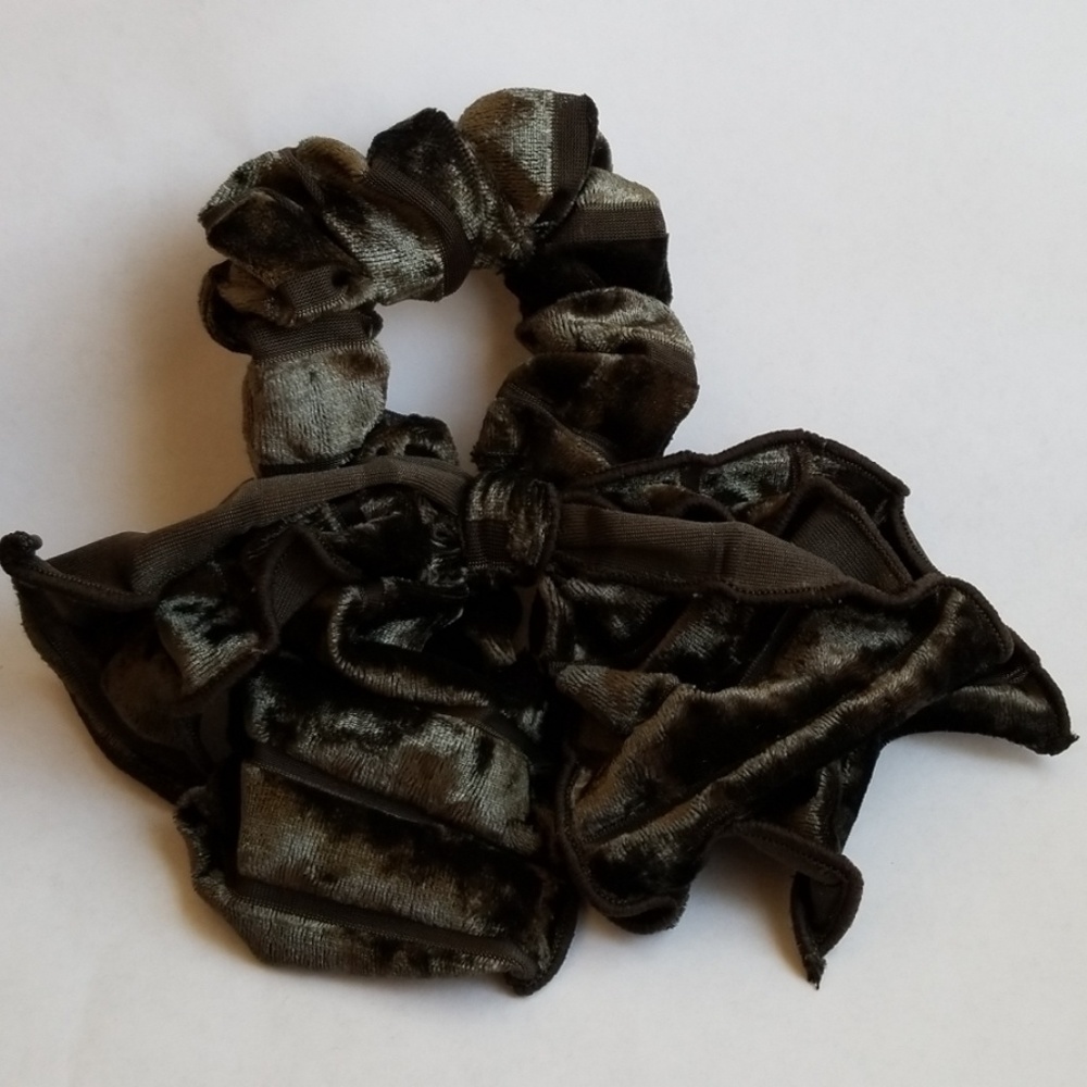 Anthropologie Burnout Velvet Bow Ponytall Holder - Picture 2 of 5